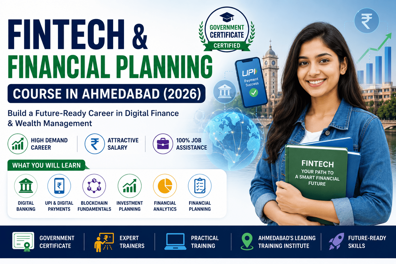 FinTech & Financial Planning Course in Ahmedabad (2026): Complete Career Guide, Skills, Salary & Government Certificate