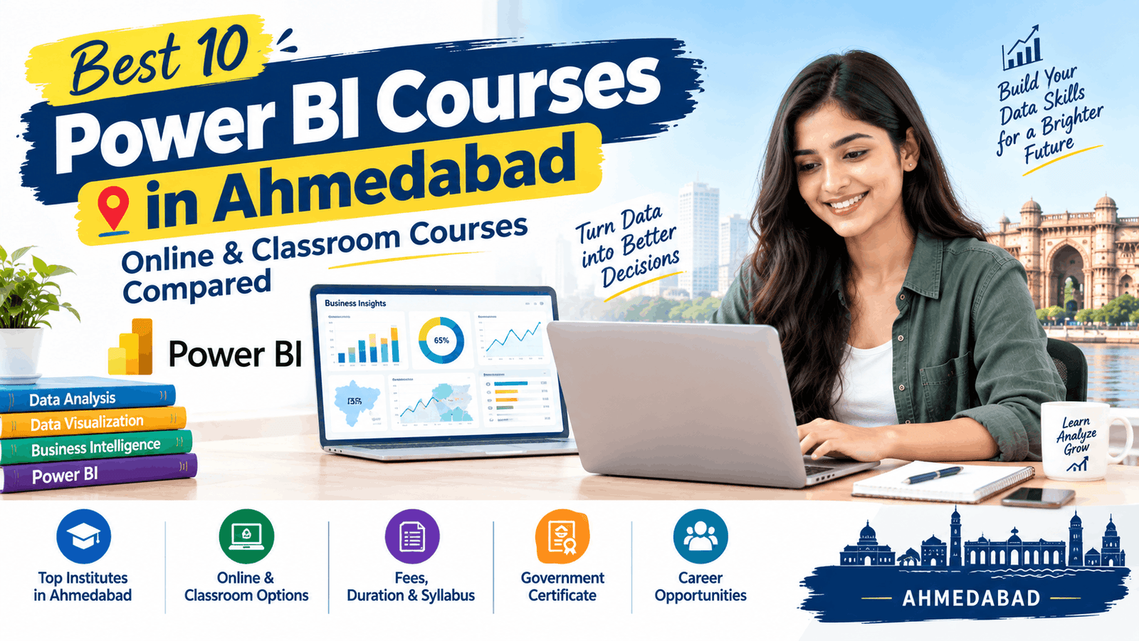 Best 10 Power BI Courses in Ahmedabad – Online Classroom Courses Compared