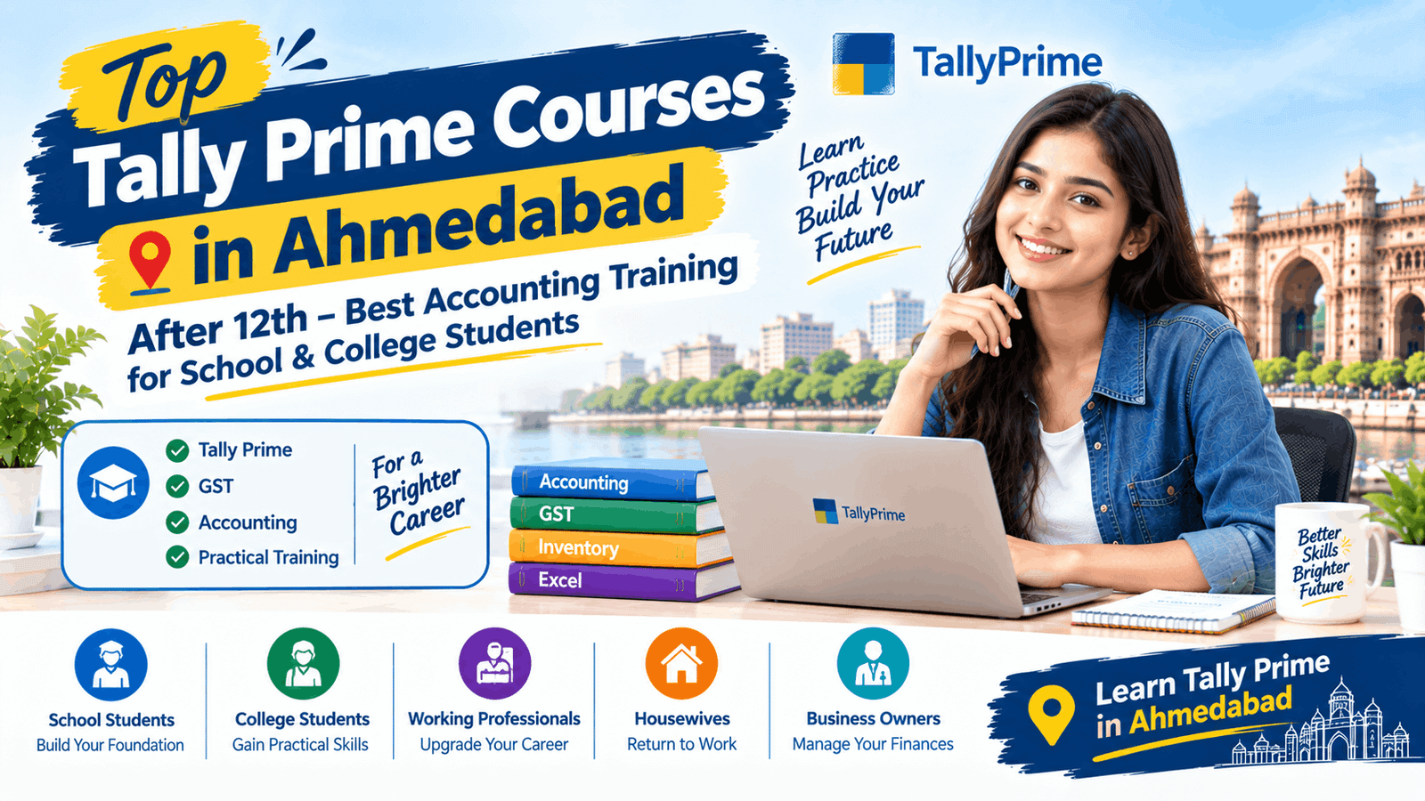 Top Tally Prime Courses in Ahmedabad After 12th – Best Accounting Training for School & College Students